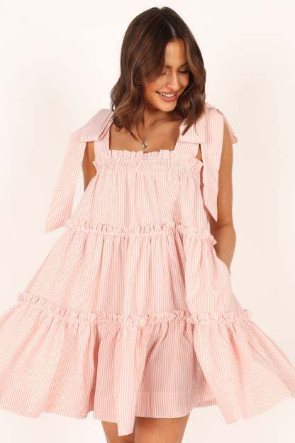Doria Mini Dress - Pink-Sunny Prom