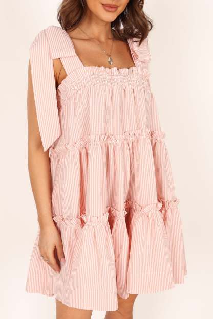 Doria Mini Dress - Pink-Sunny Prom