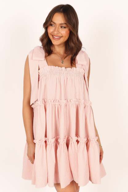 Doria Mini Dress - Pink-Sunny Prom