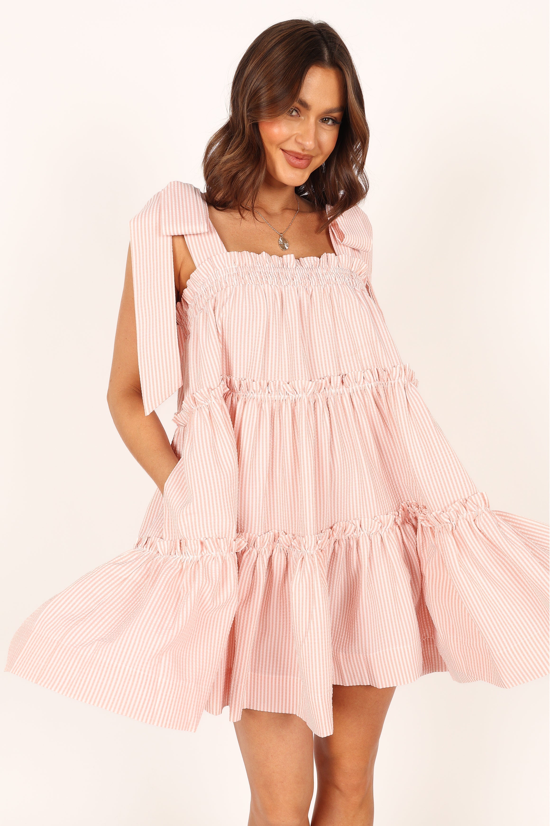 Doria Mini Dress - Pink-Sunny Prom