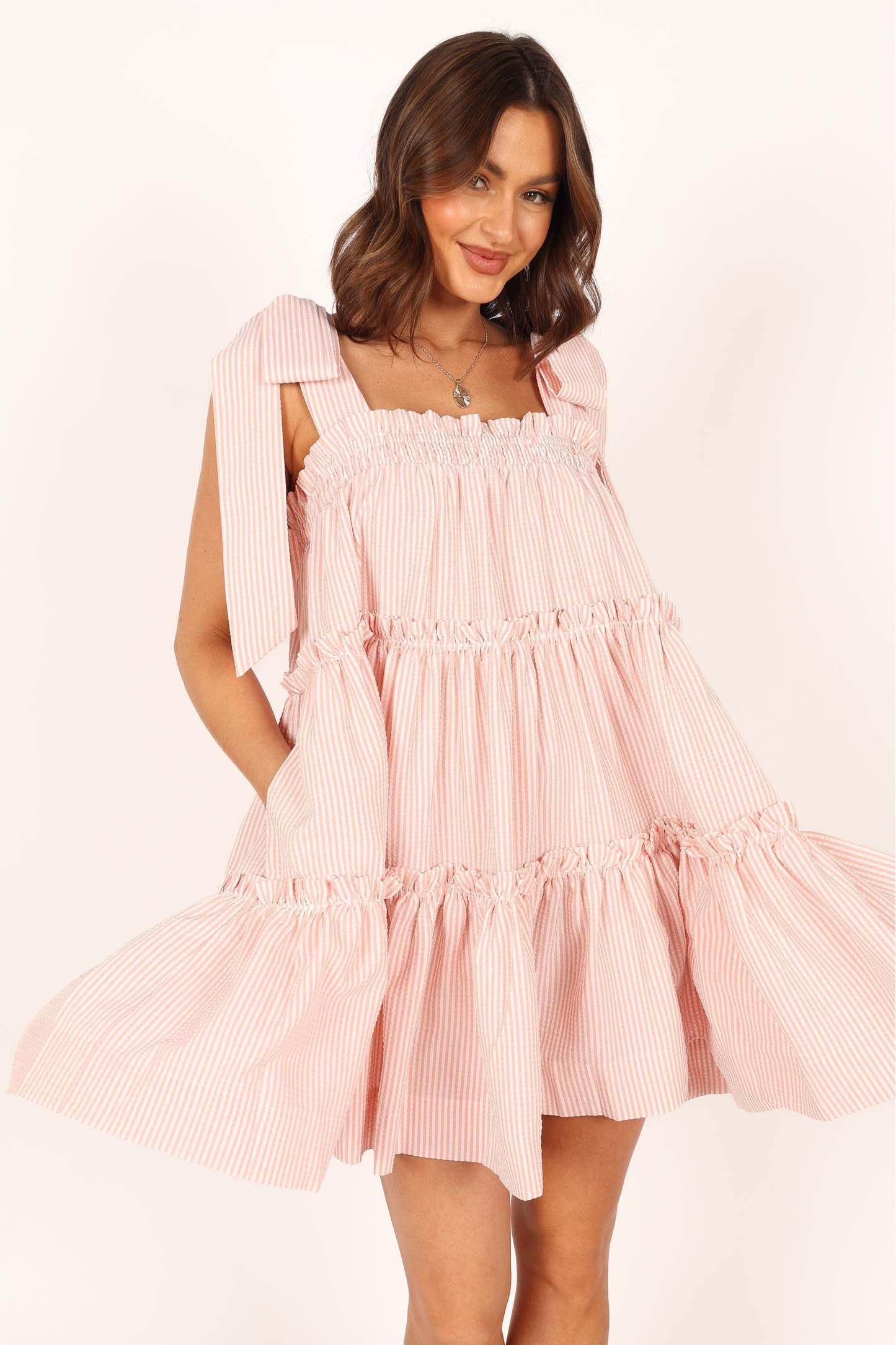 Doria Mini Dress - Pink-Sunny Prom