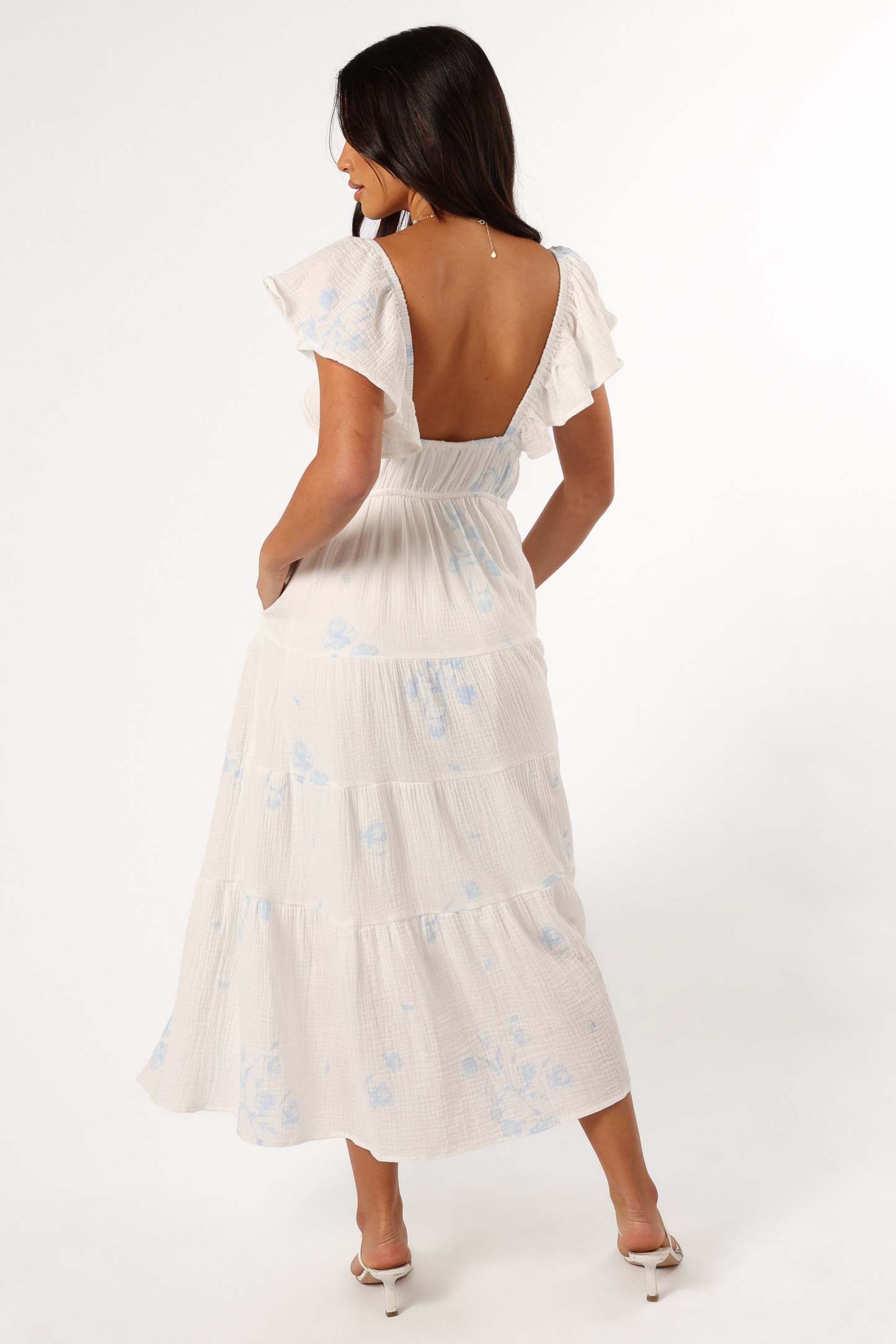 Elowen Midi Dress - Off White-Sunny Prom