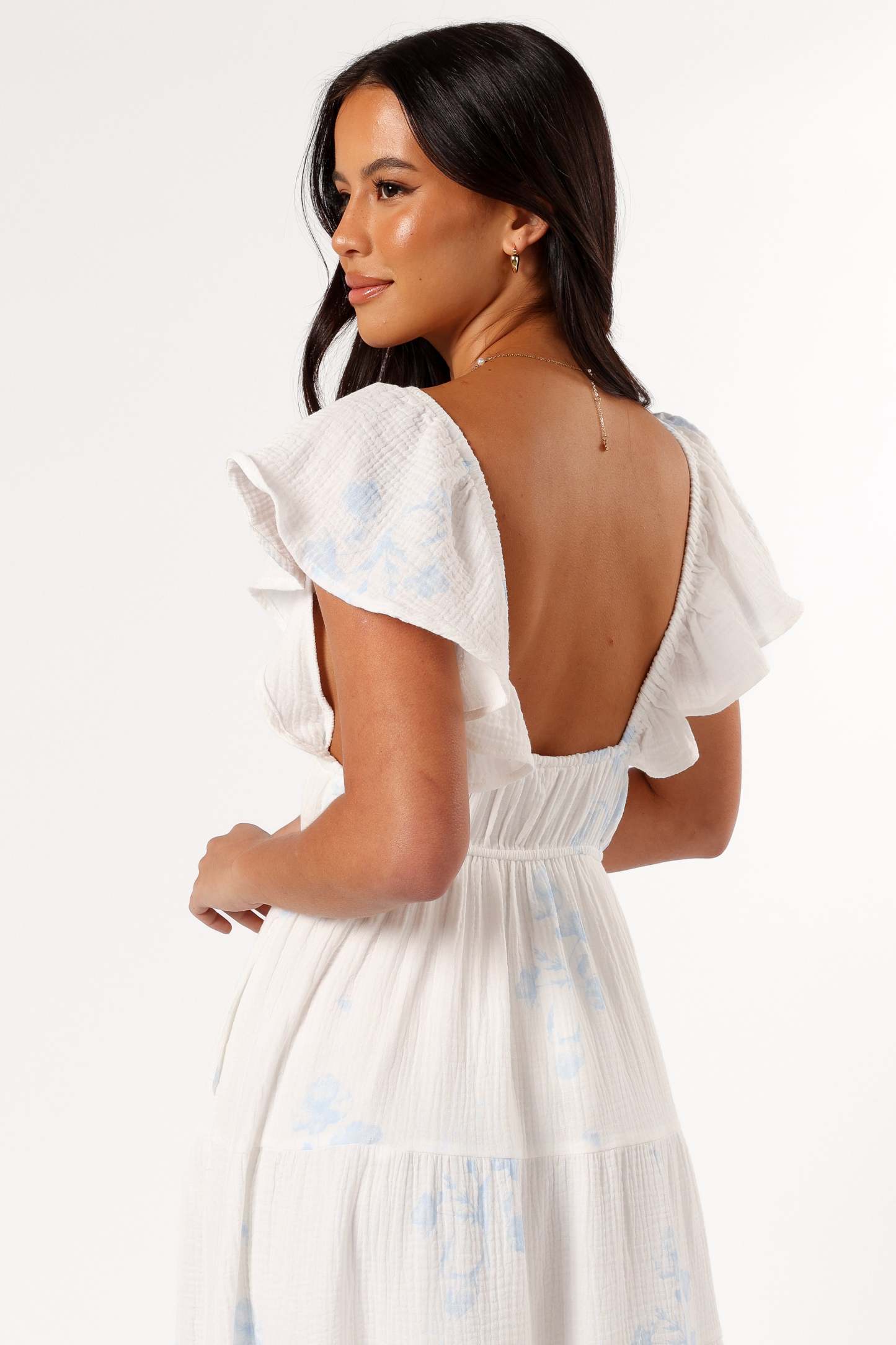 Elowen Midi Dress - Off White-Sunny Prom