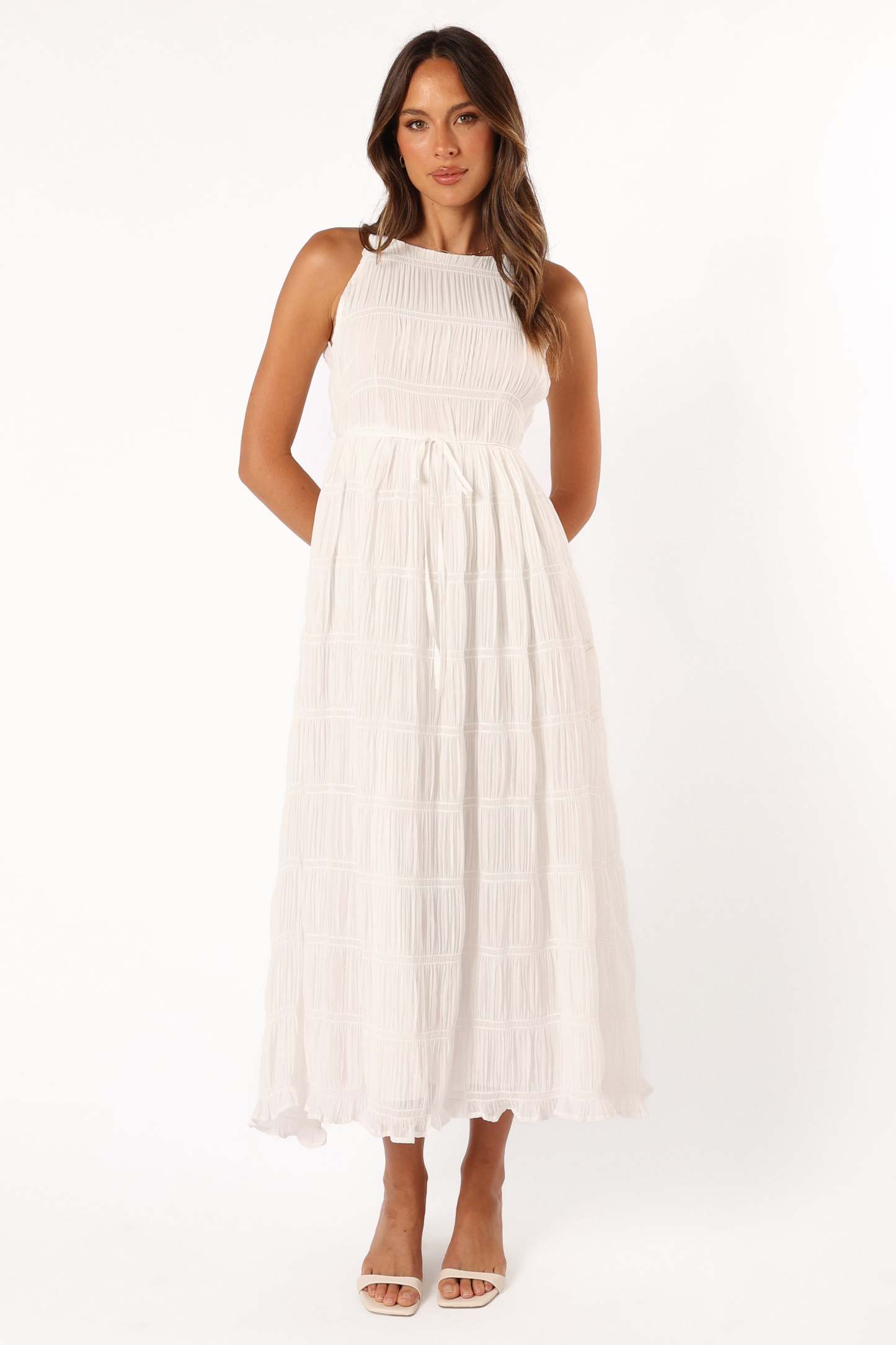Ema Maxi Dress - White-Sunny Prom