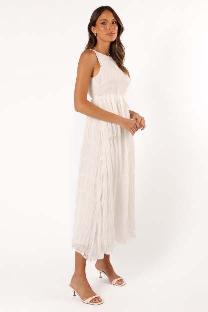 Ema Maxi Dress - White-Sunny Prom
