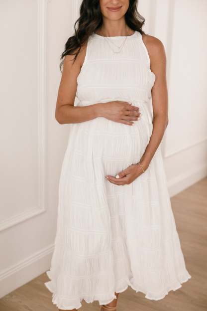 Ema Maxi Dress - White-Sunny Prom