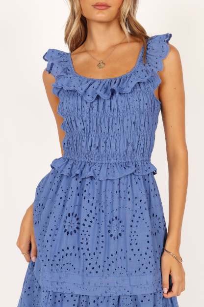 Finley Maxi Dress - Blue-Sunny Prom