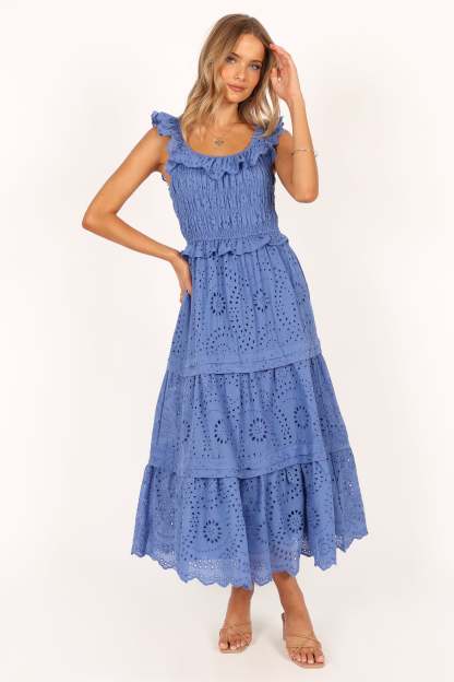 Finley Maxi Dress - Blue-Sunny Prom