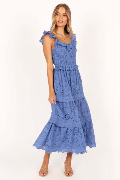 Finley Maxi Dress - Blue-Sunny Prom