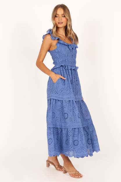 Finley Maxi Dress - Blue-Sunny Prom