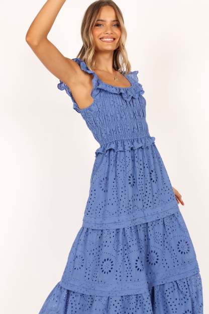 Finley Maxi Dress - Blue-Sunny Prom