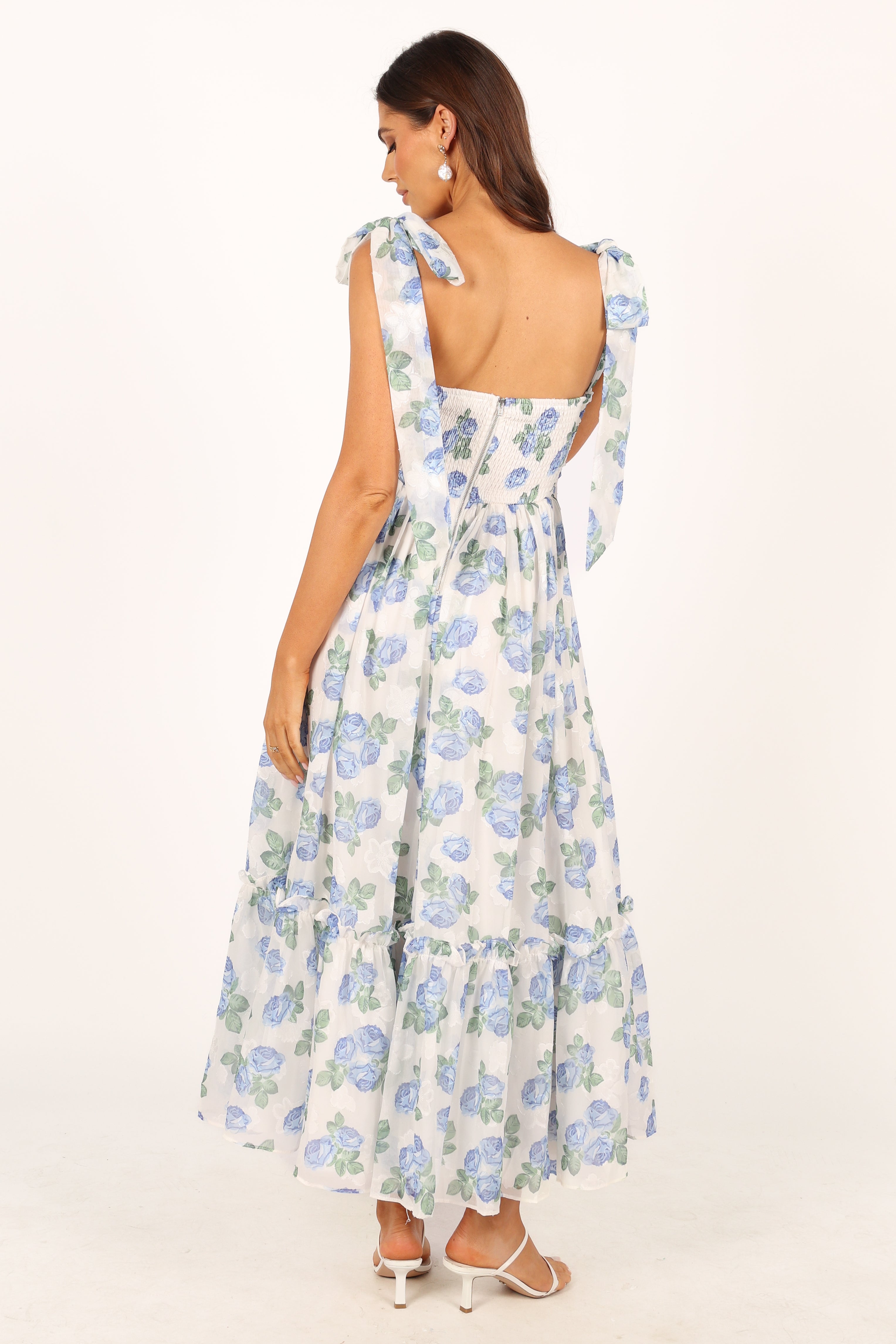 Floret Midi Dress - Blue-Sunny Prom
