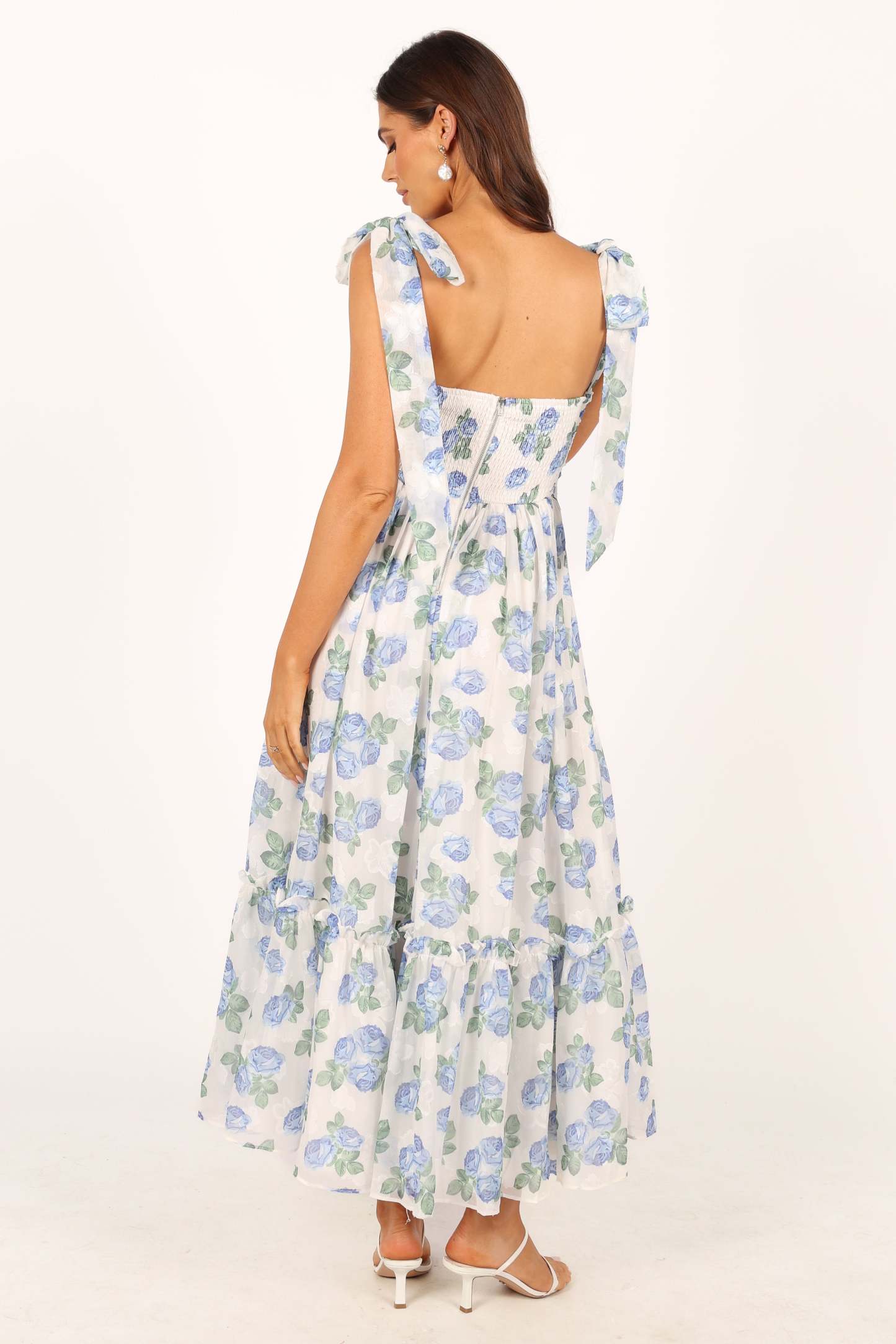 Floret Midi Dress - Blue-Sunny Prom