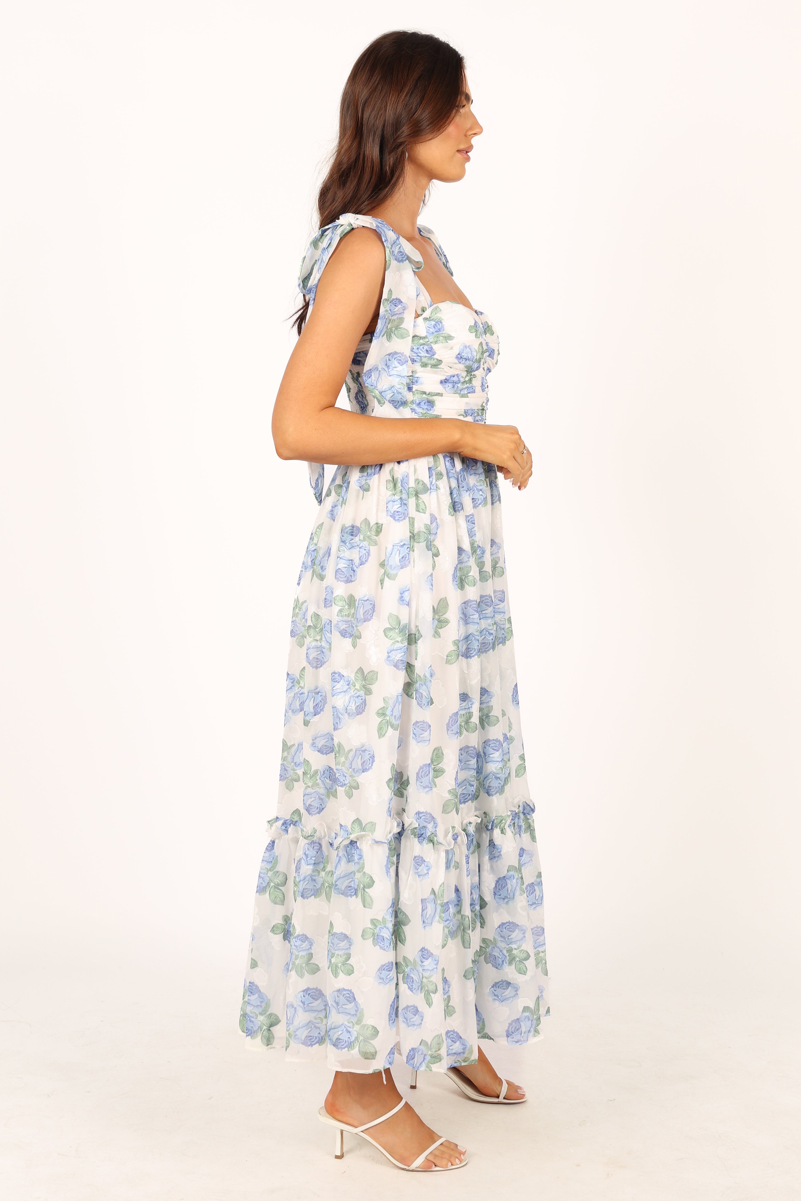 Floret Midi Dress - Blue-Sunny Prom