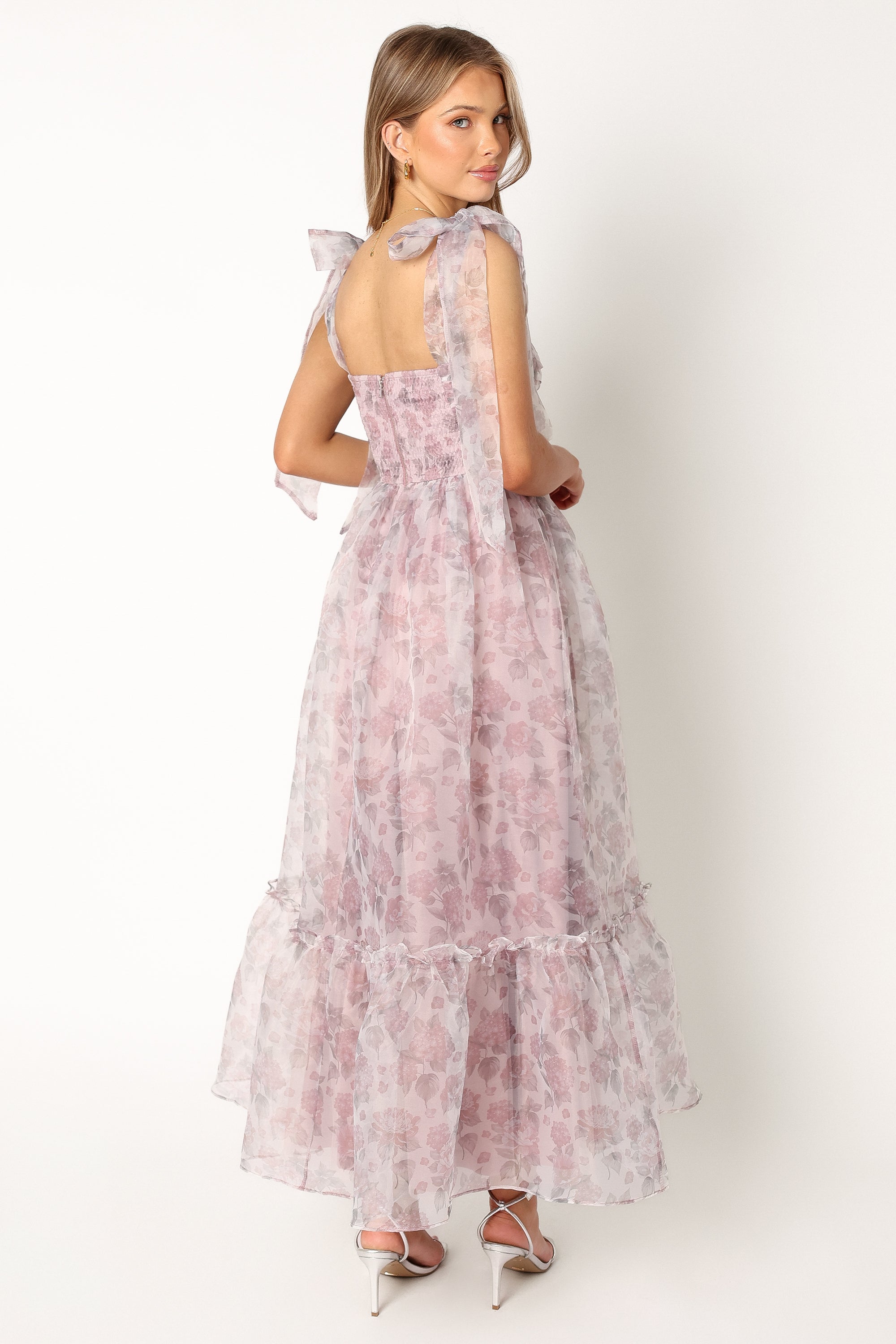 Floret Midi Dress - Dark Purple-Sunny Prom