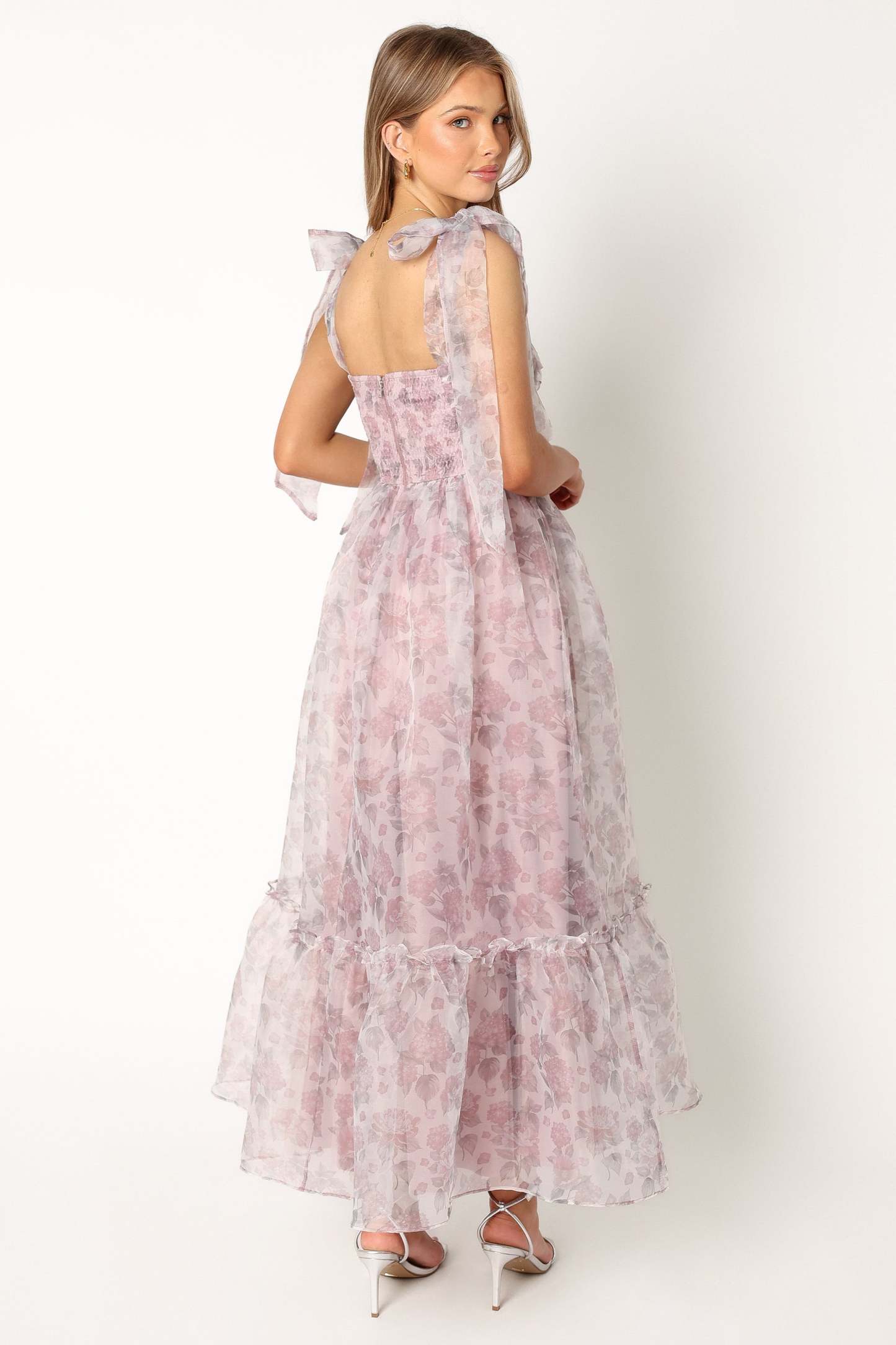 Floret Midi Dress - Dark Purple-Sunny Prom