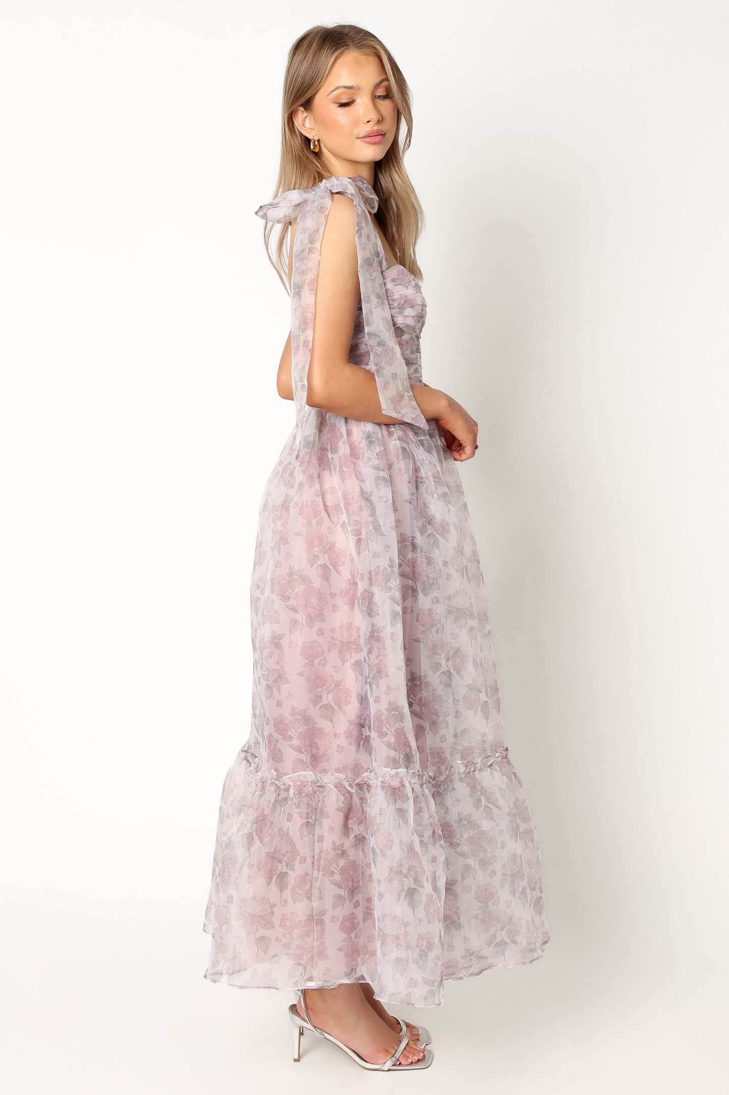 Floret Midi Dress - Dark Purple-Sunny Prom