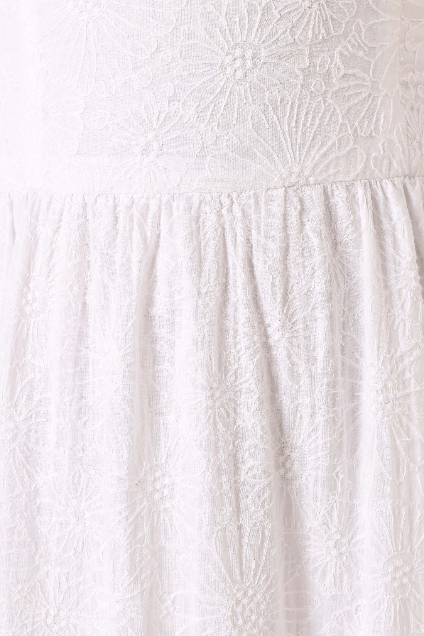 Florina Midi Dress - White Floral-Sunny Prom