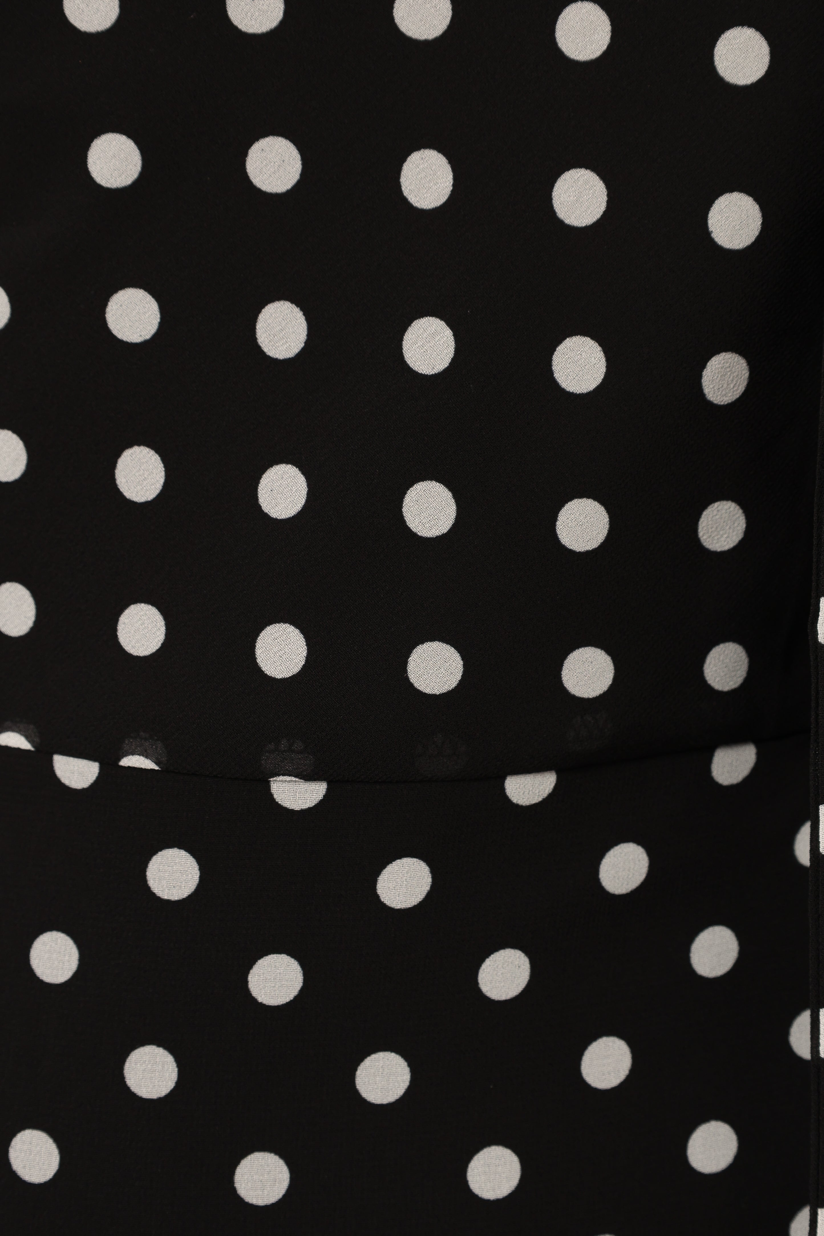 Francesca Midi Dress - Black Polka Dot-Sunny Prom