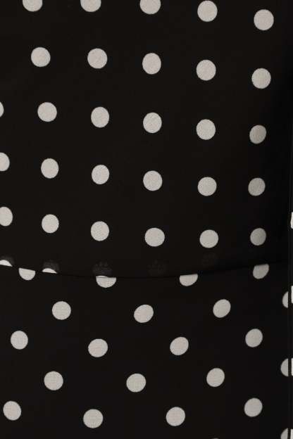 Francesca Midi Dress - Black Polka Dot-Sunny Prom