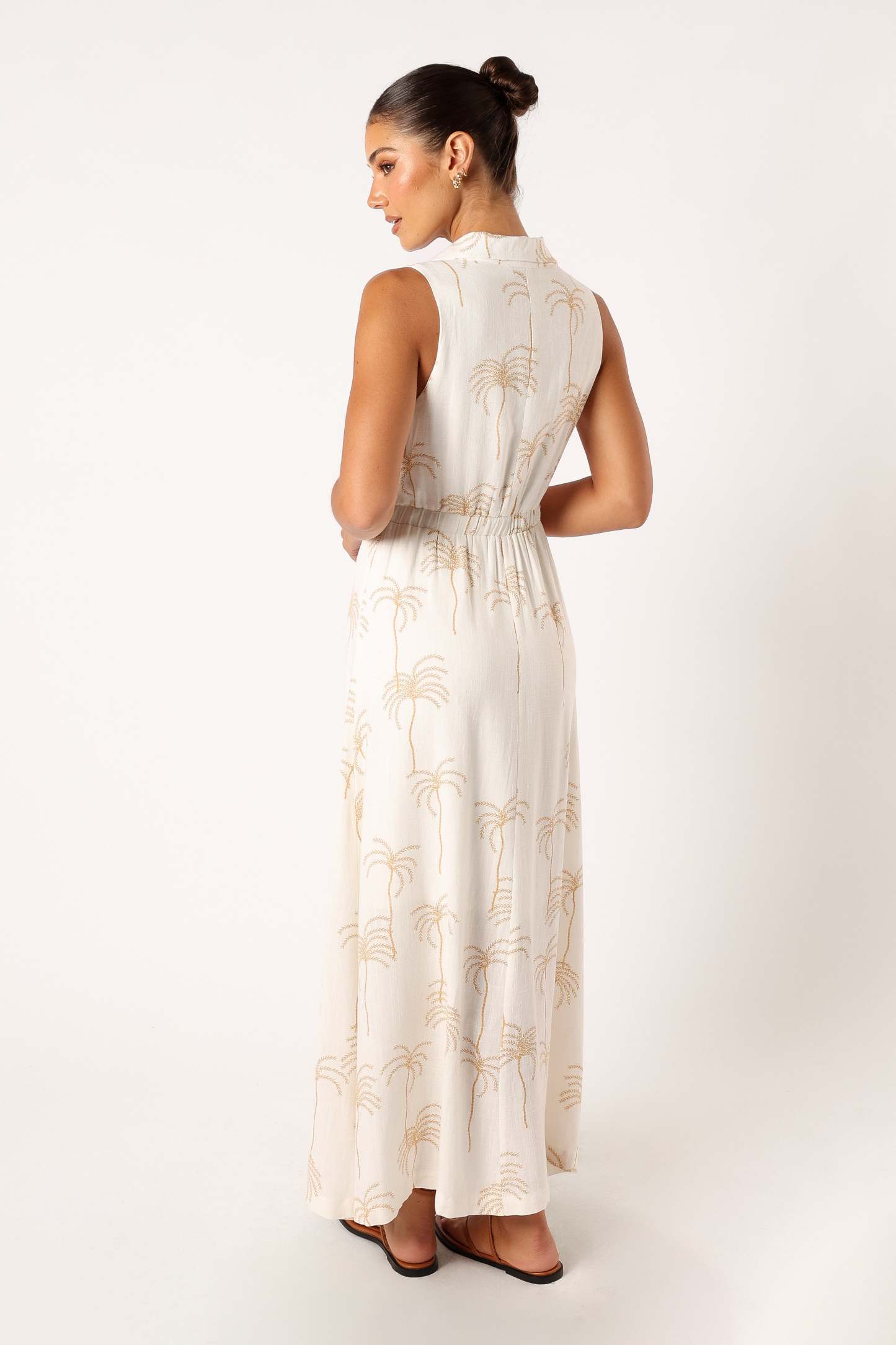 Galia Midi Dress - White Print-Sunny Prom
