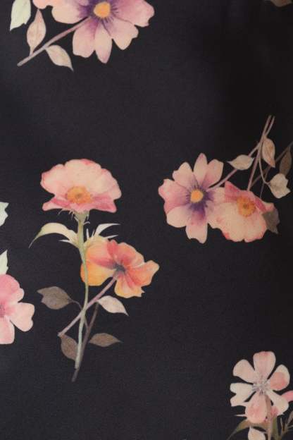 Hadley Halterneck Maxi Dress - Black Floral-Sunny Prom