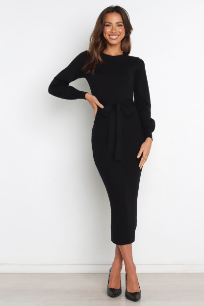 Helena Dress - Black-Sunny Prom