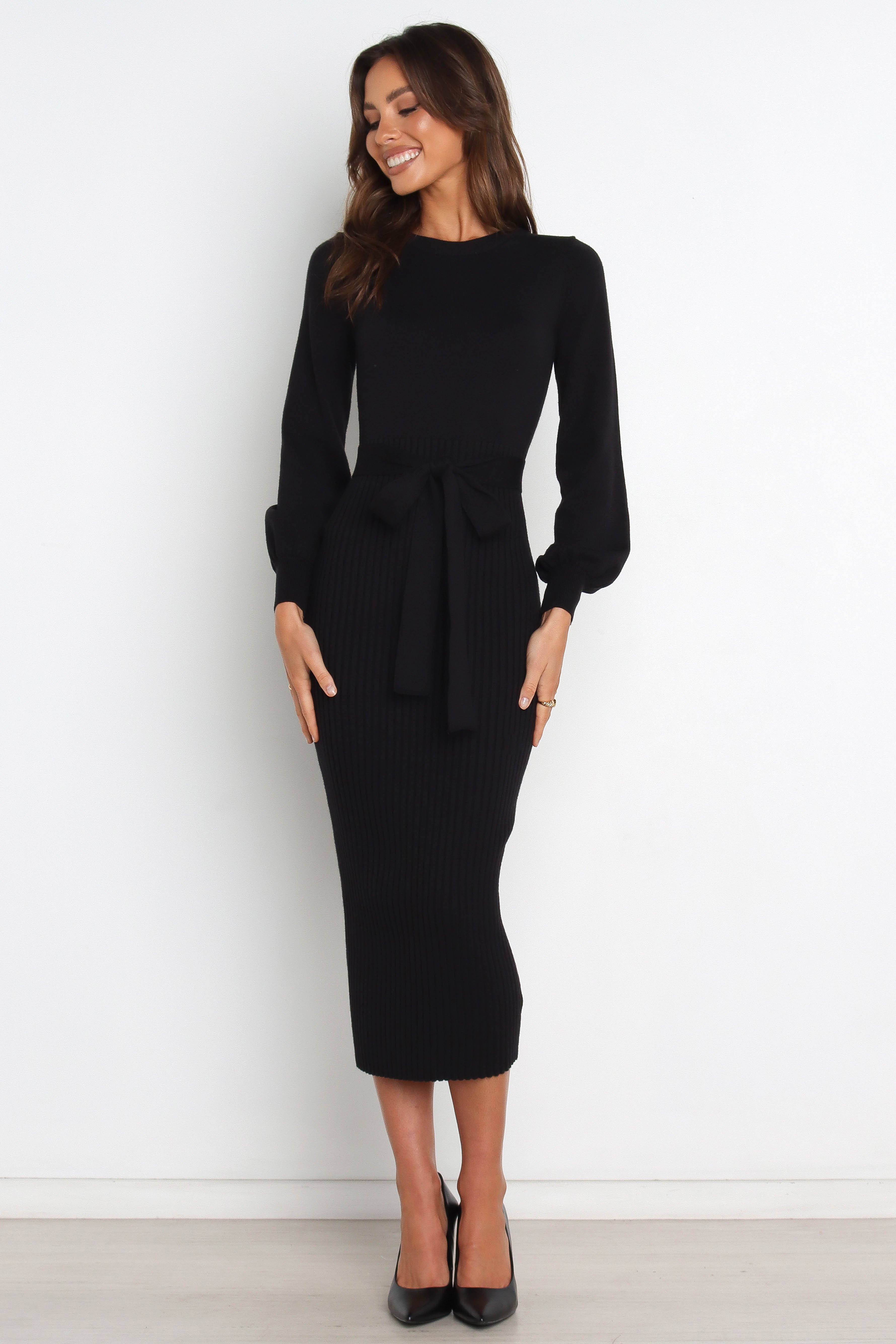 Helena Dress - Black-Sunny Prom