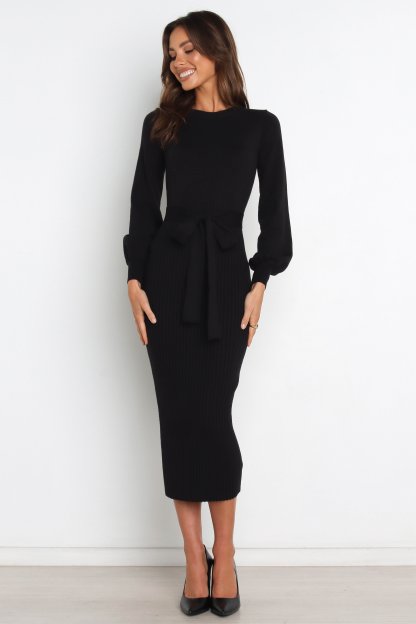 Helena Dress - Black-Sunny Prom