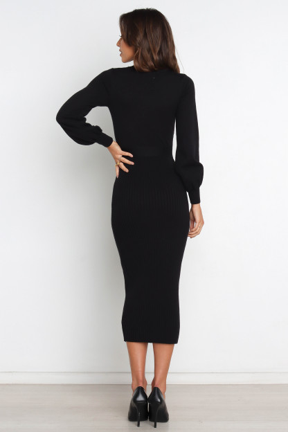 Helena Dress - Black-Sunny Prom