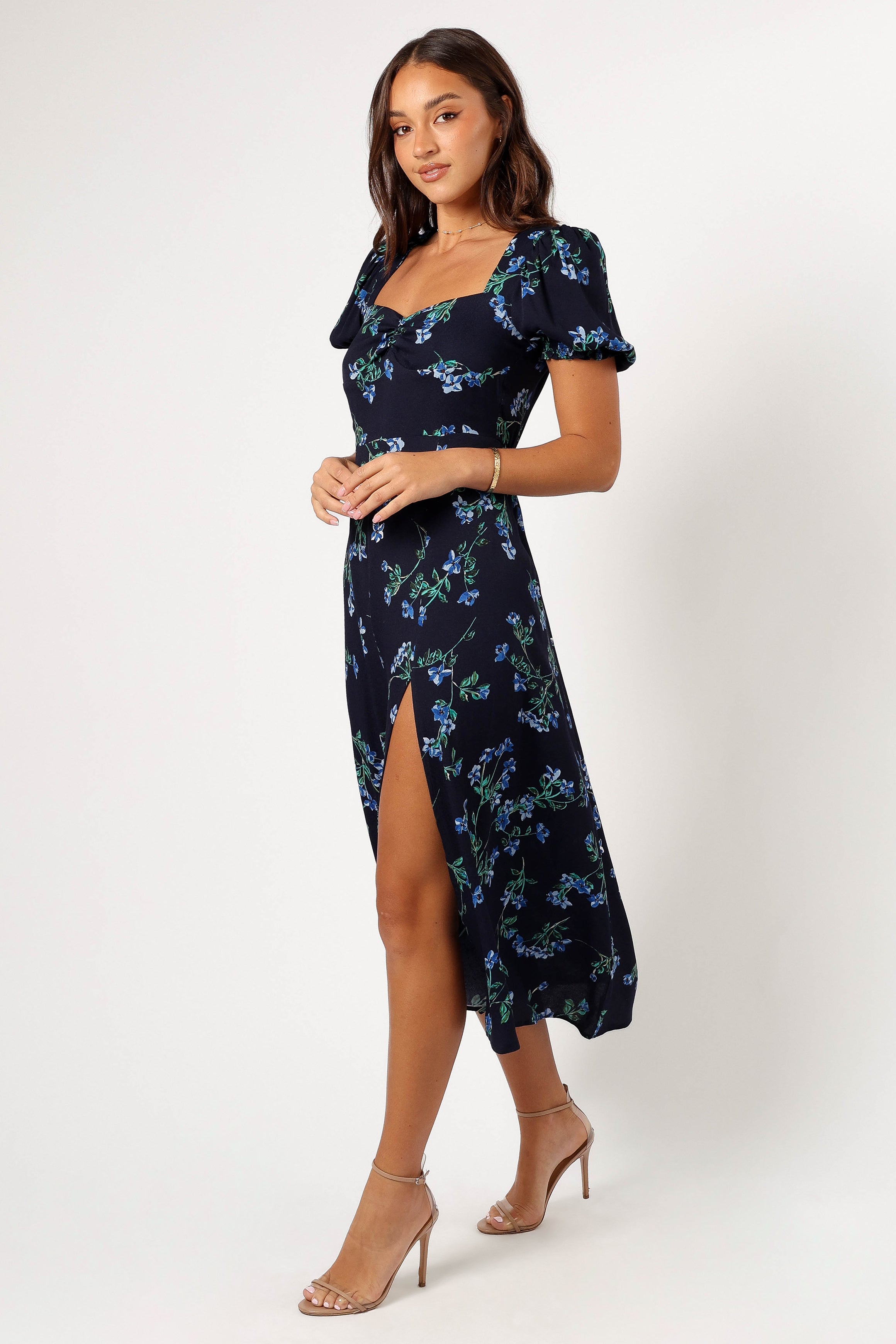 Hendrix Midi Dress - Midnight Blues-Sunny Prom