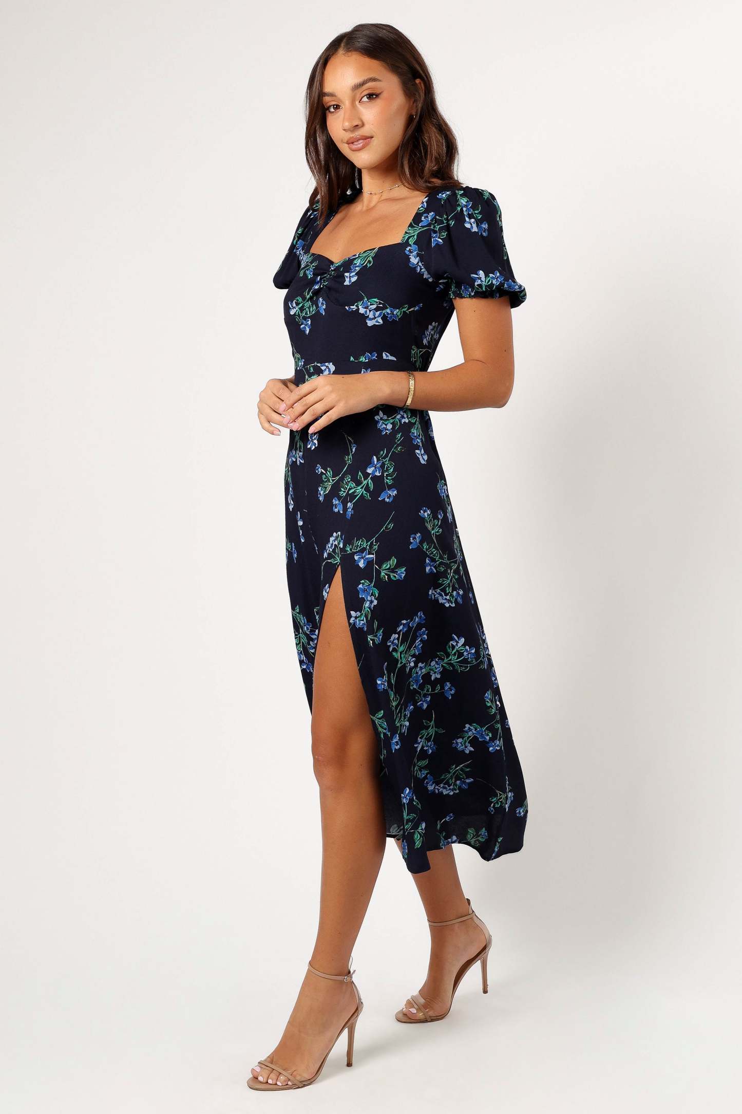 Hendrix Midi Dress - Midnight Blues-Sunny Prom