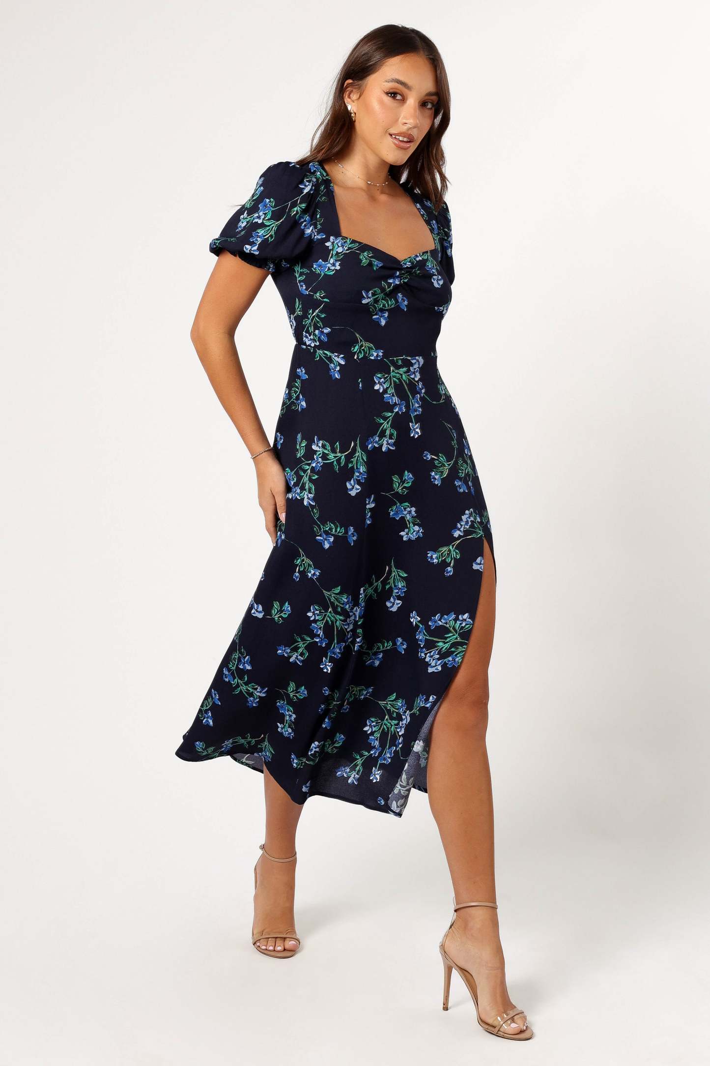 Hendrix Midi Dress - Midnight Blues-Sunny Prom