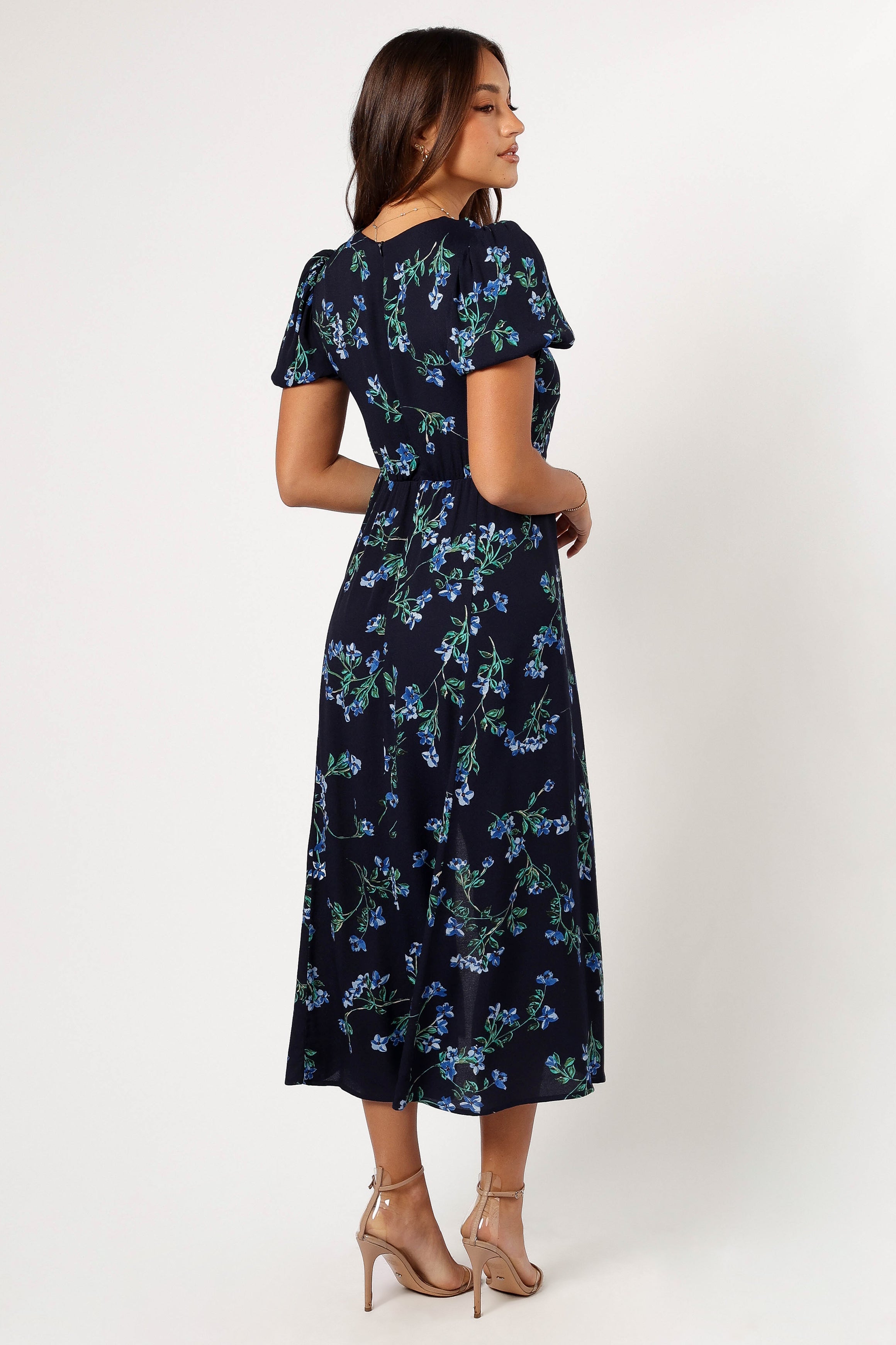Hendrix Midi Dress - Midnight Blues-Sunny Prom