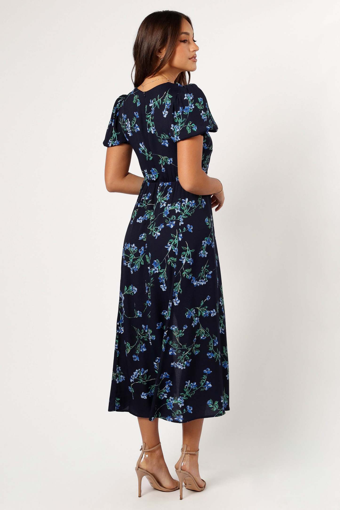 Hendrix Midi Dress - Midnight Blues-Sunny Prom