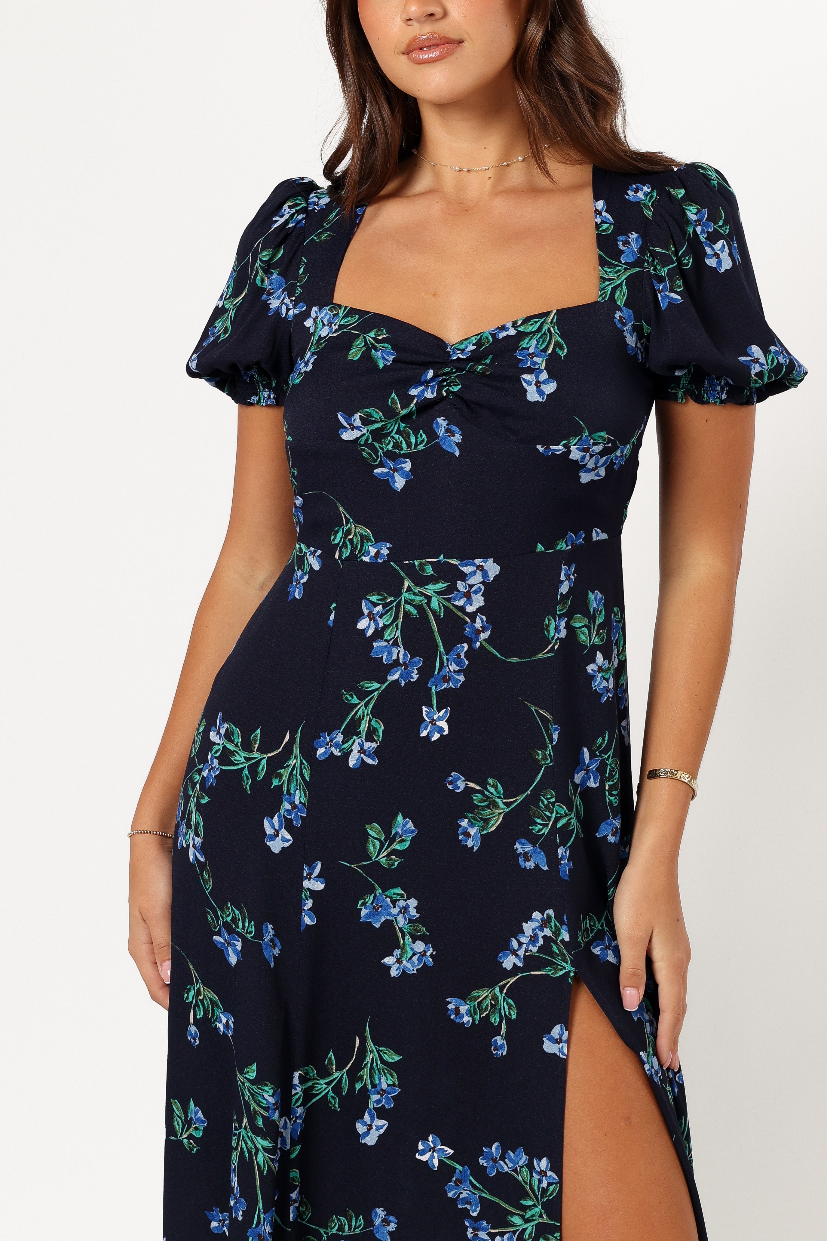 Hendrix Midi Dress - Midnight Blues-Sunny Prom
