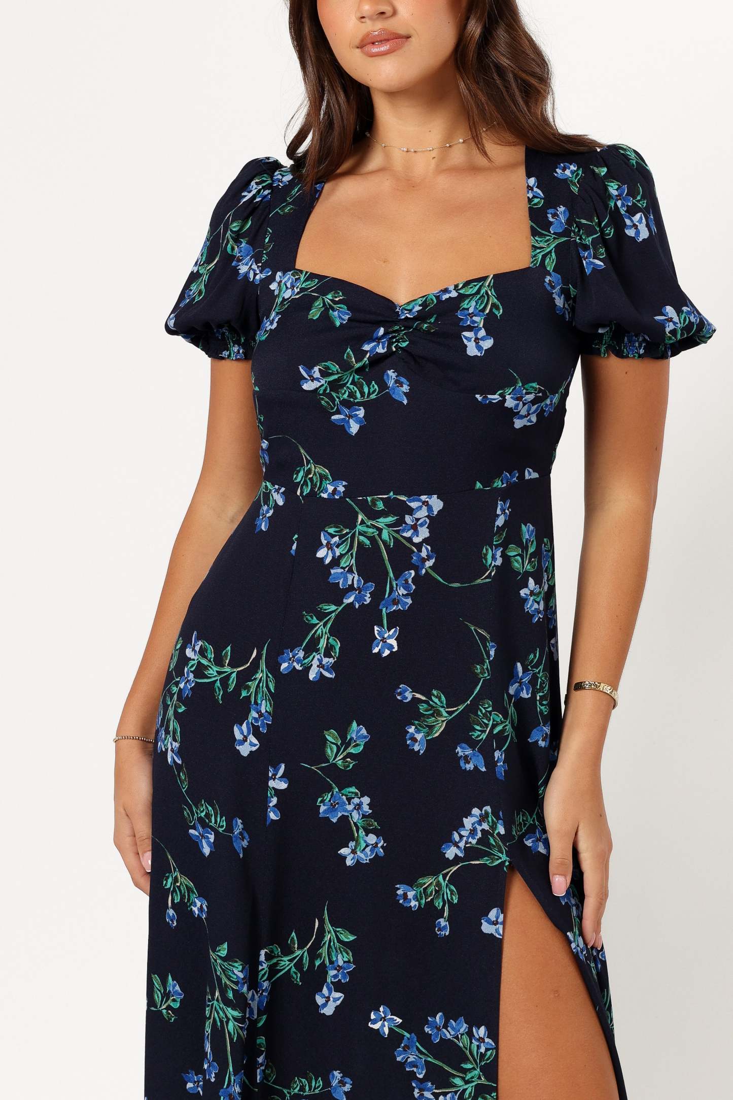 Hendrix Midi Dress - Midnight Blues-Sunny Prom