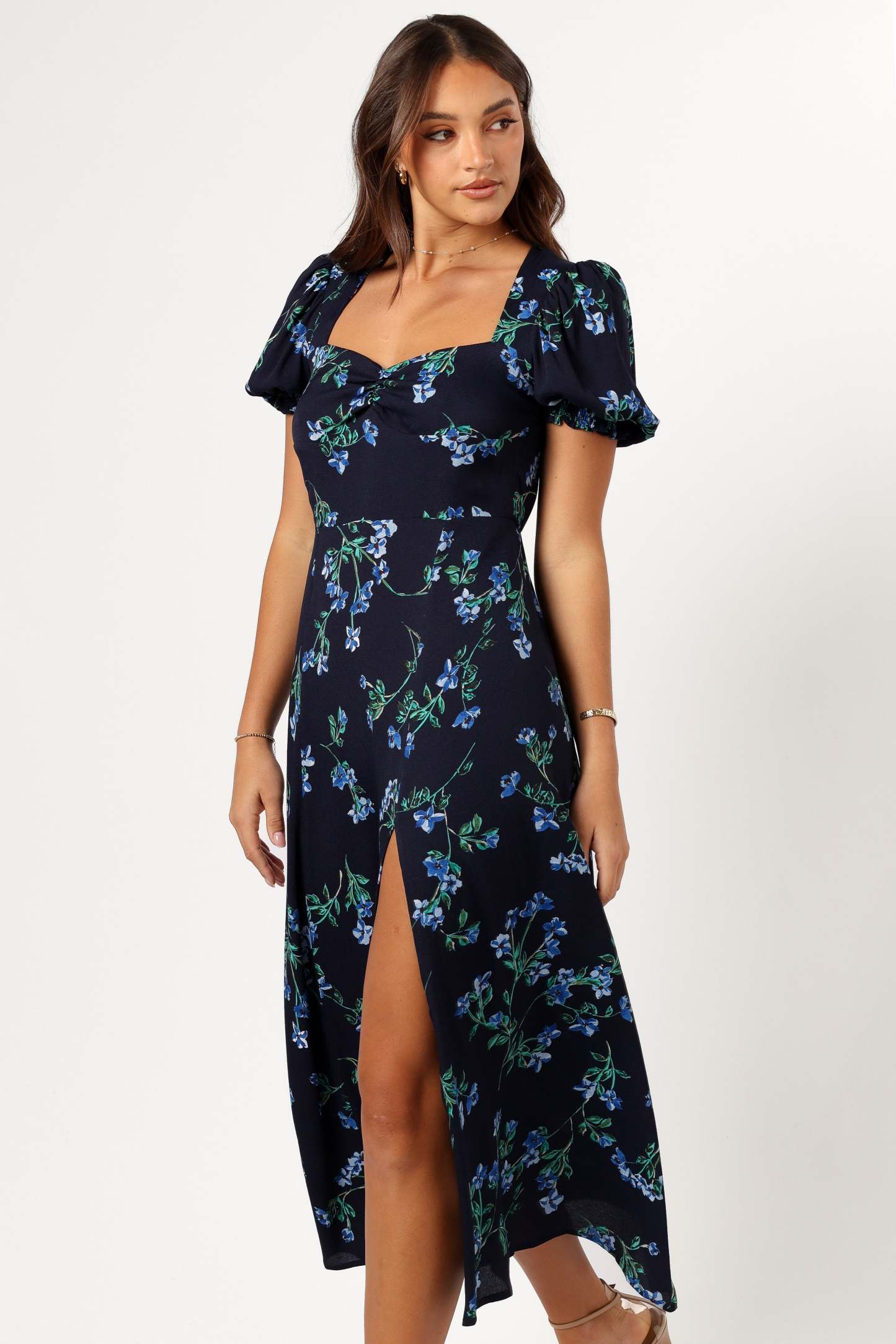 Hendrix Midi Dress - Midnight Blues-Sunny Prom