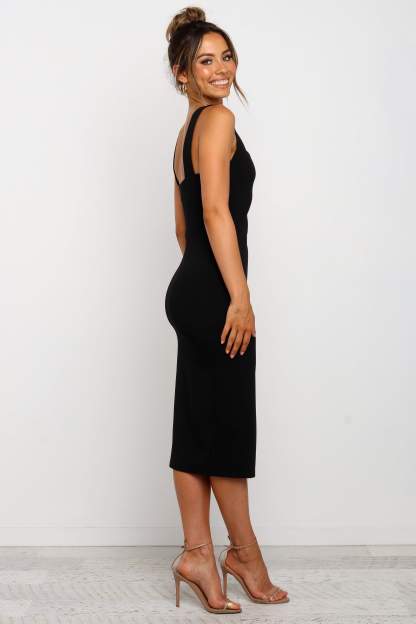 Hyatt Dress - Black-Sunny Prom