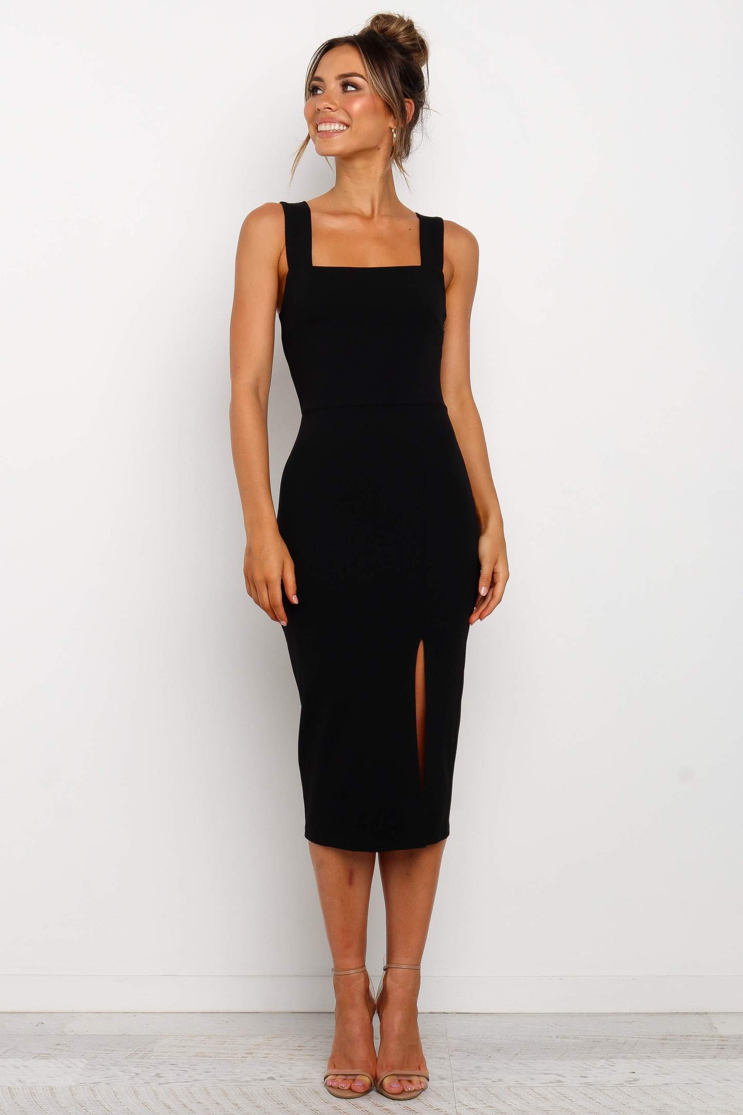 Hyatt Dress - Black-Sunny Prom