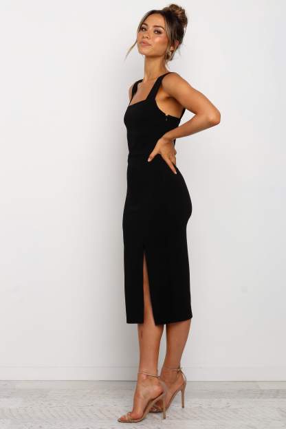 Hyatt Dress - Black-Sunny Prom