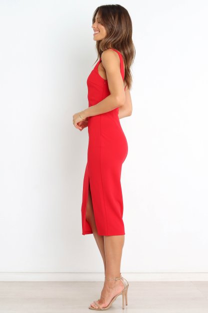 Hyatt Dress - Red-Sunny Prom