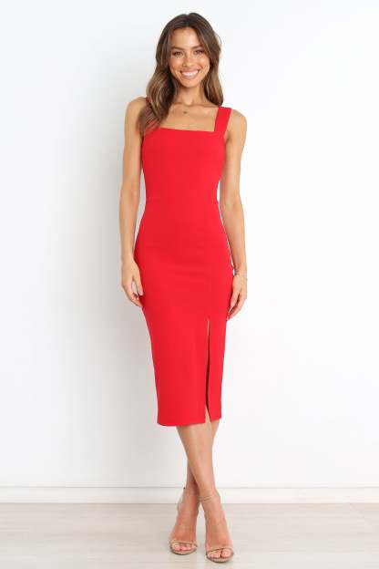 Hyatt Dress - Red-Sunny Prom