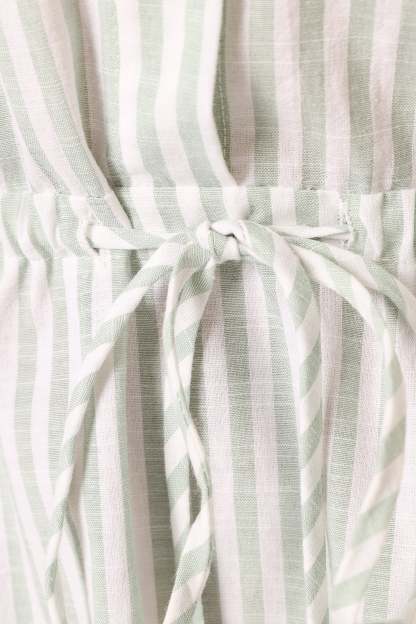 Ilsa Mini Dress - Sage Stripe-Sunny Prom