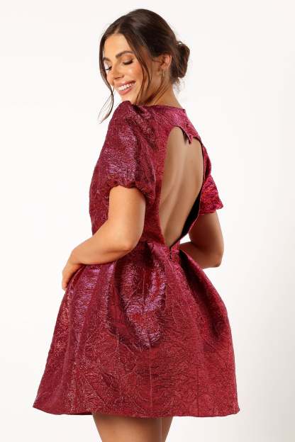 Jadore Mini Dress - Red Magenta-Sunny Prom