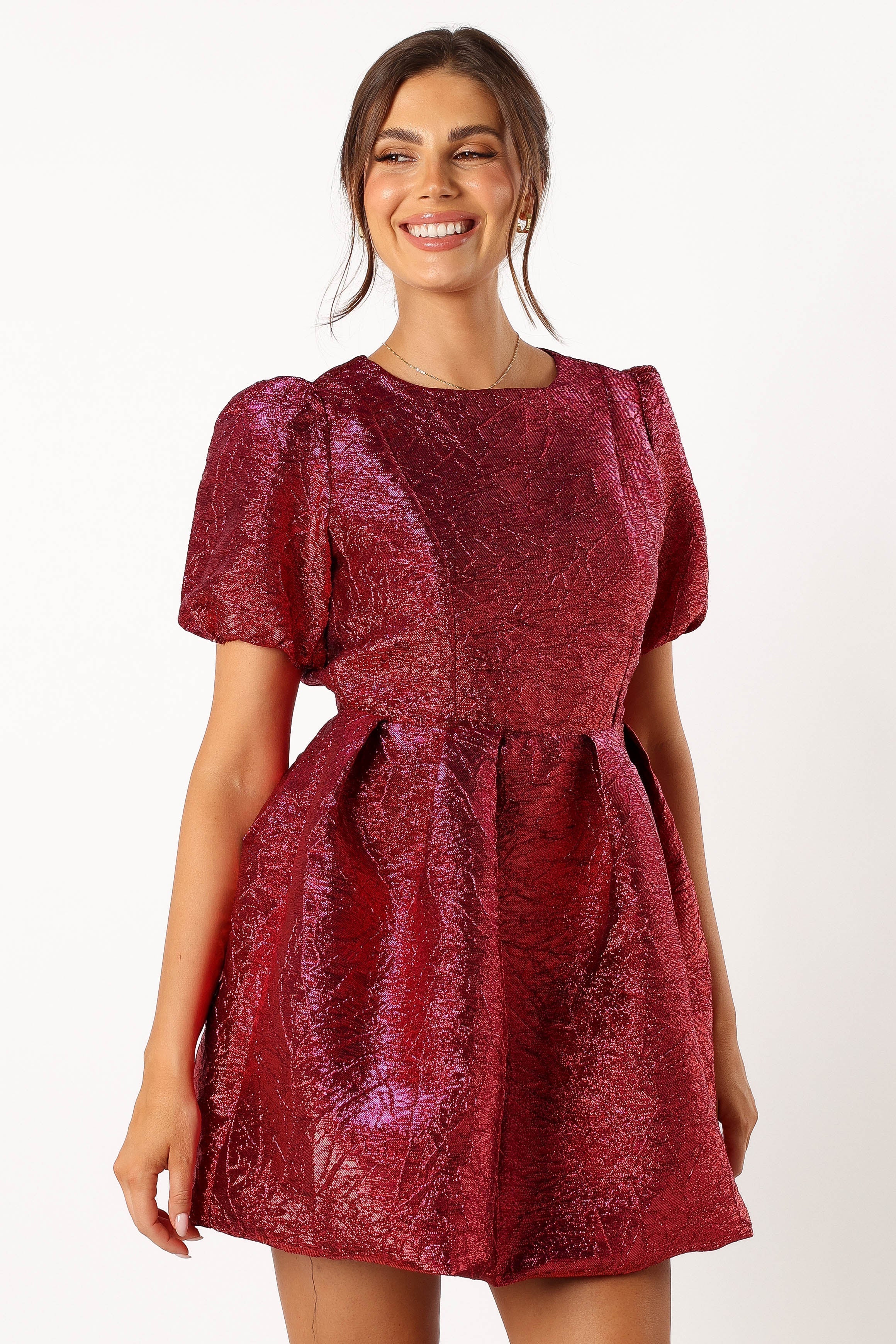 Jadore Mini Dress - Red Magenta-Sunny Prom