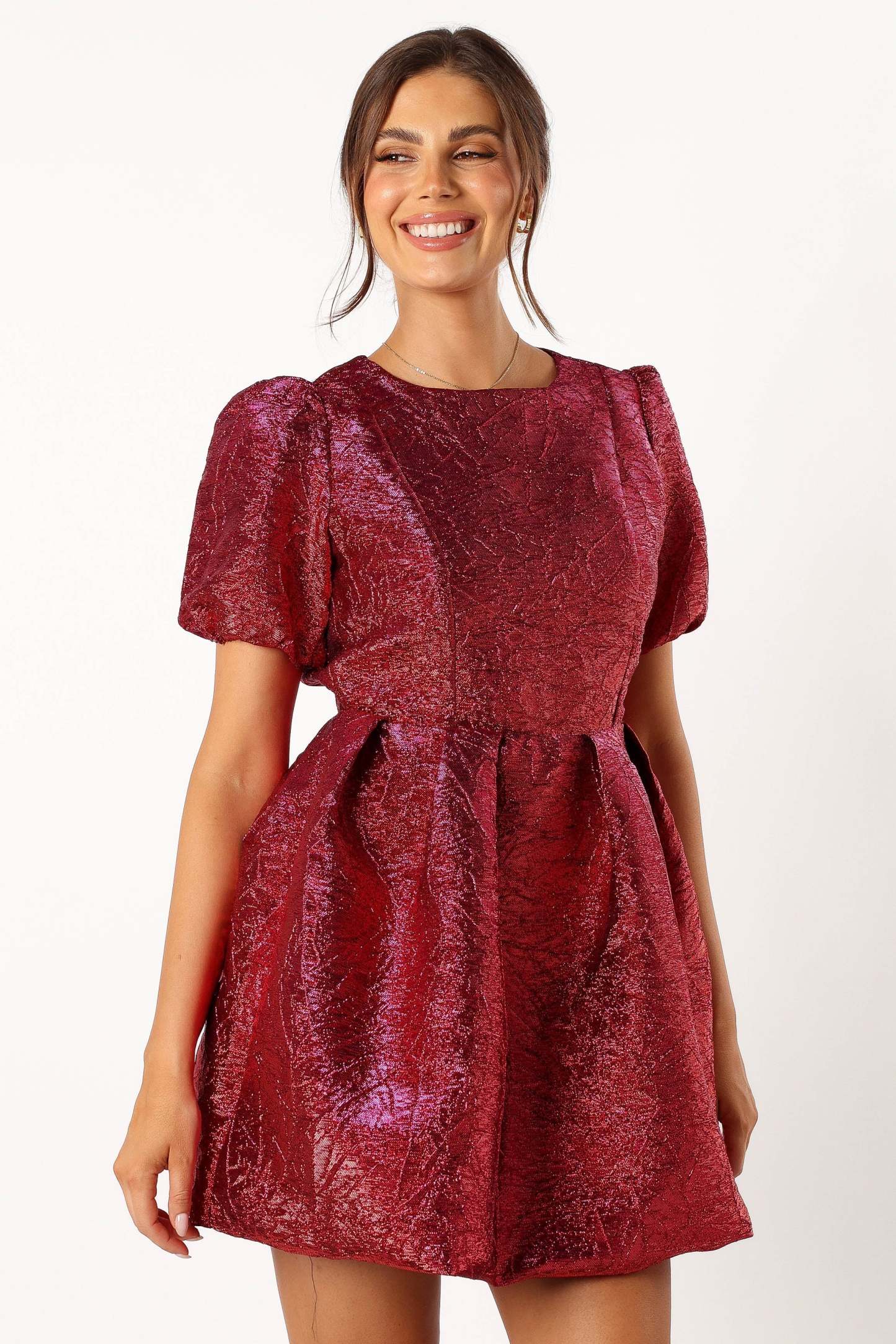 Jadore Mini Dress - Red Magenta-Sunny Prom