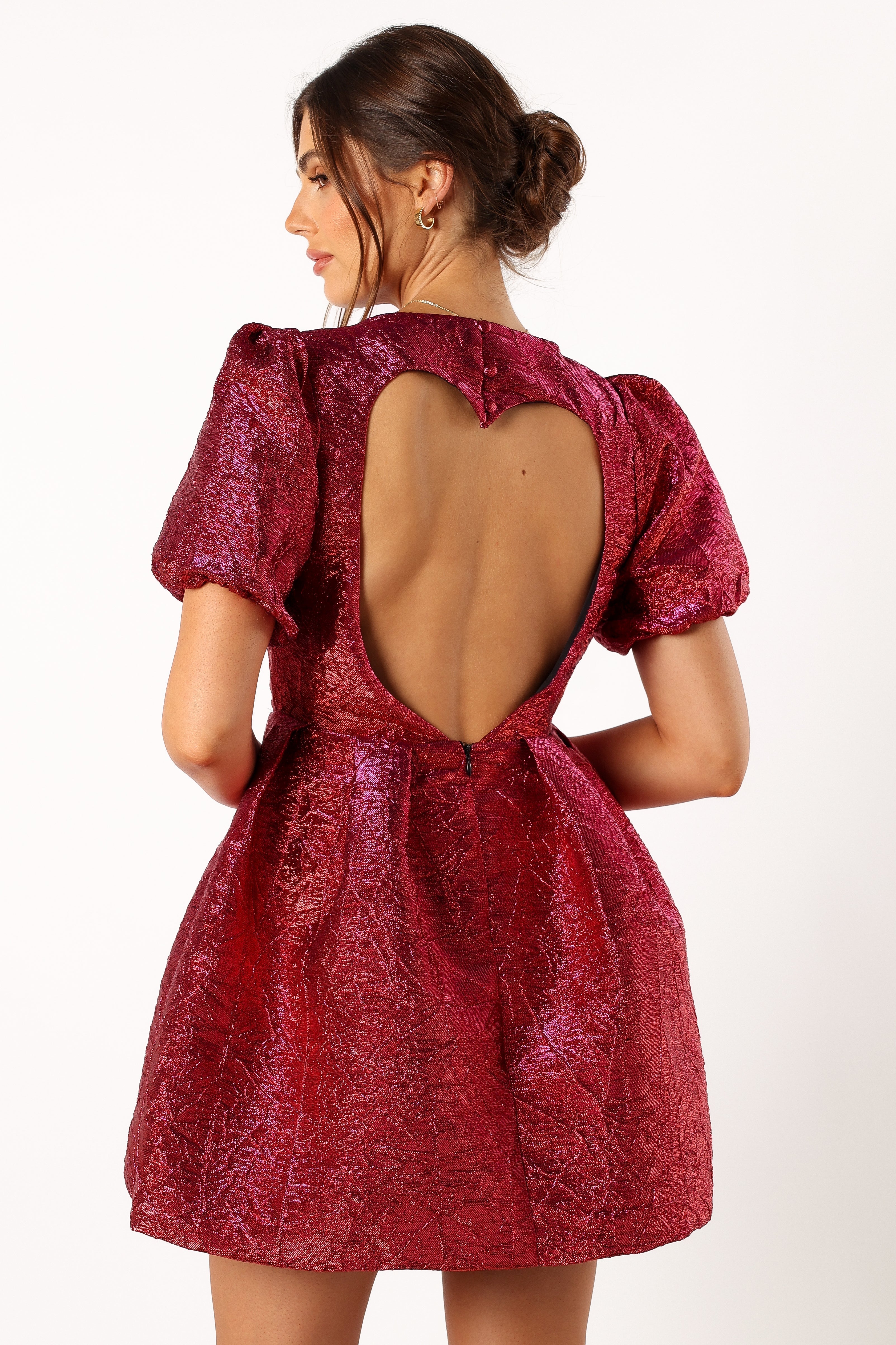 Jadore Mini Dress - Red Magenta-Sunny Prom