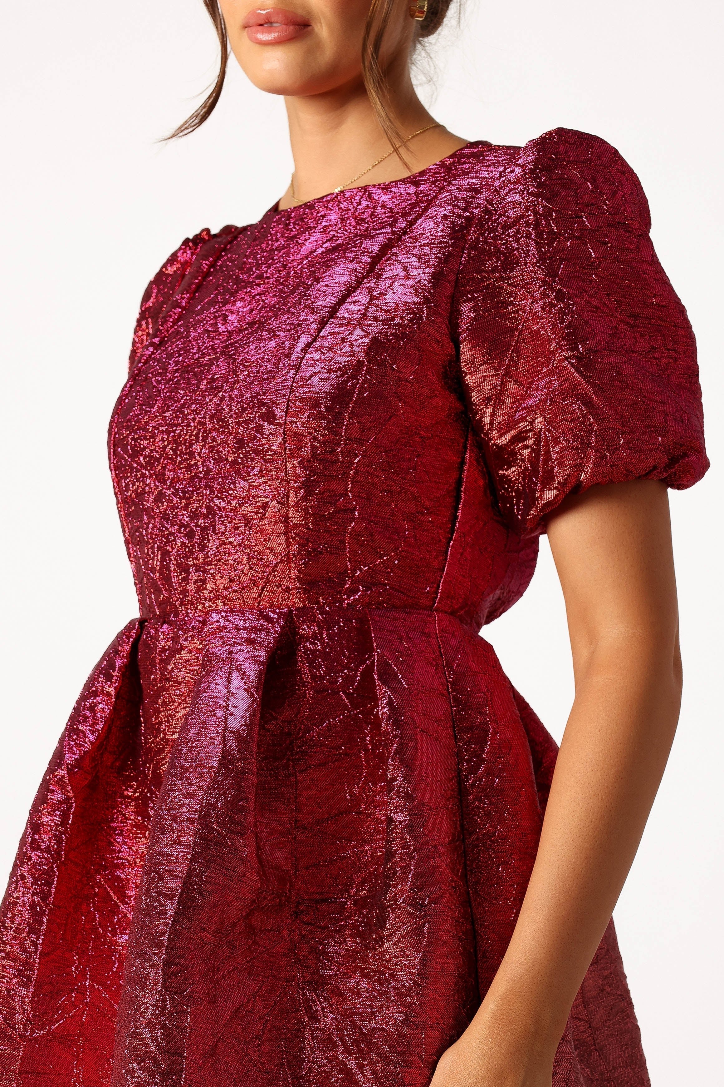 Jadore Mini Dress - Red Magenta-Sunny Prom