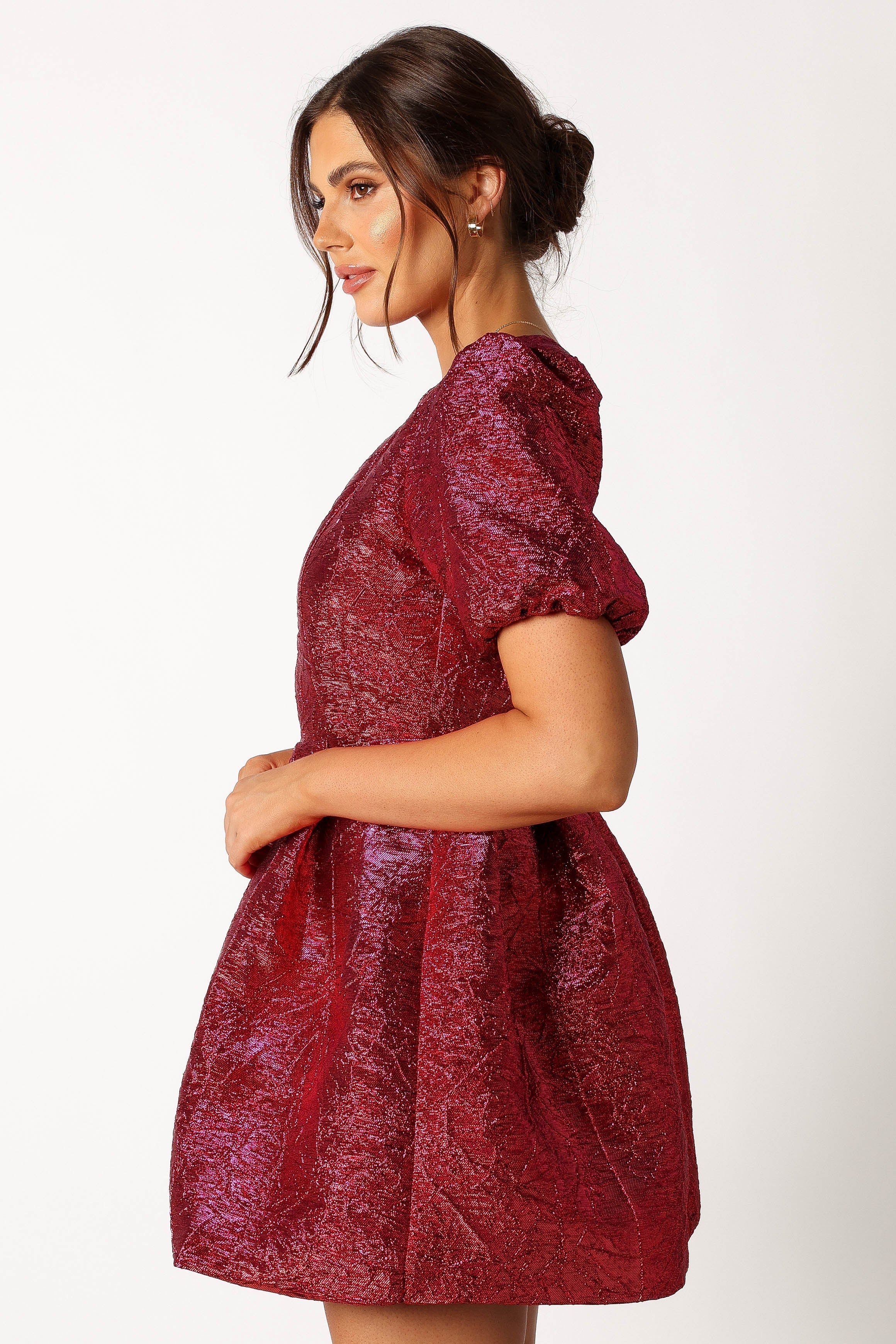 Jadore Mini Dress - Red Magenta-Sunny Prom